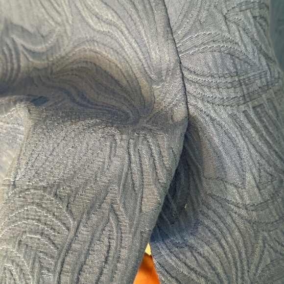 Talbots Petite Blue Dress Textured Sheath Dress 4P Sleeveless Lined - Picture 6 of 8